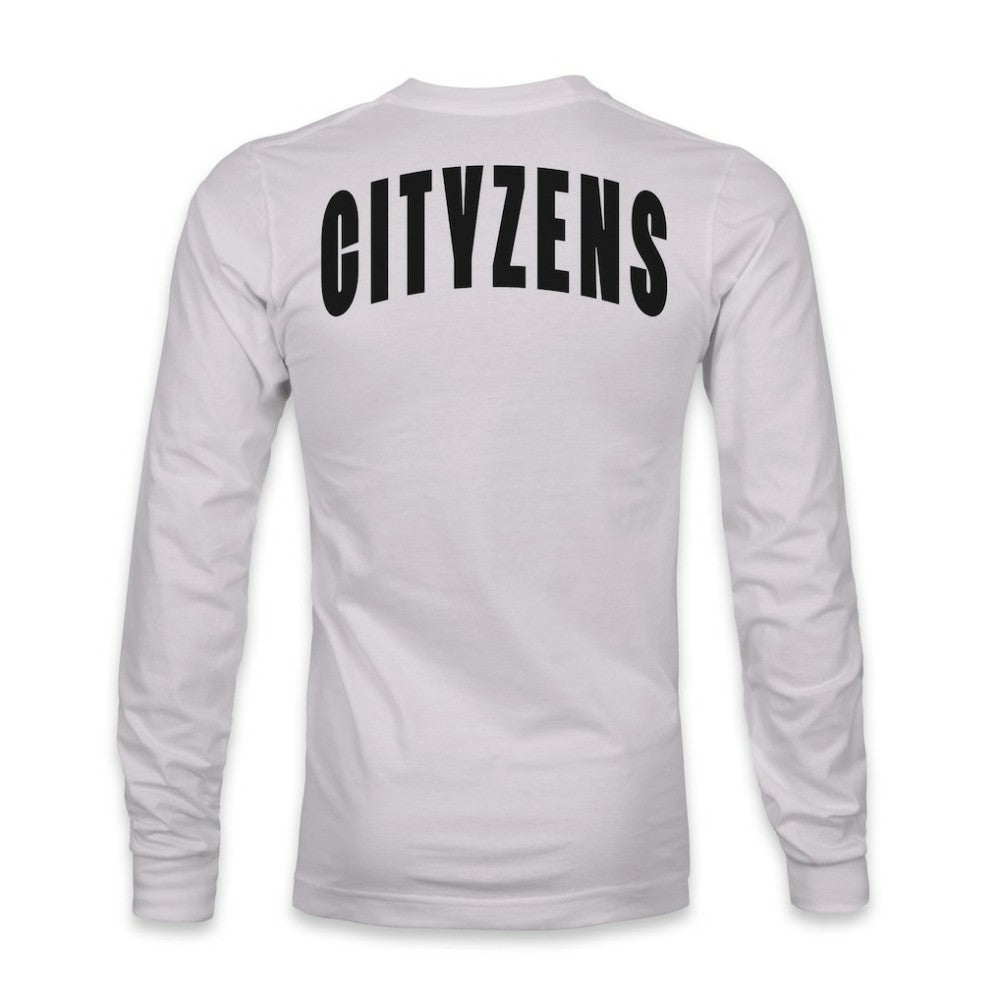 Manchester City 1863FC Back Team Arch Long Sleeve T-Shirts - Gray