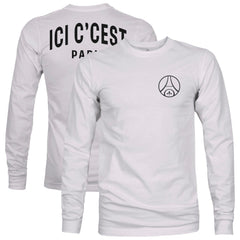 Paris Saint-Germain 1863FC Back Team Arch Long Sleeve T-Shirts - Gray
