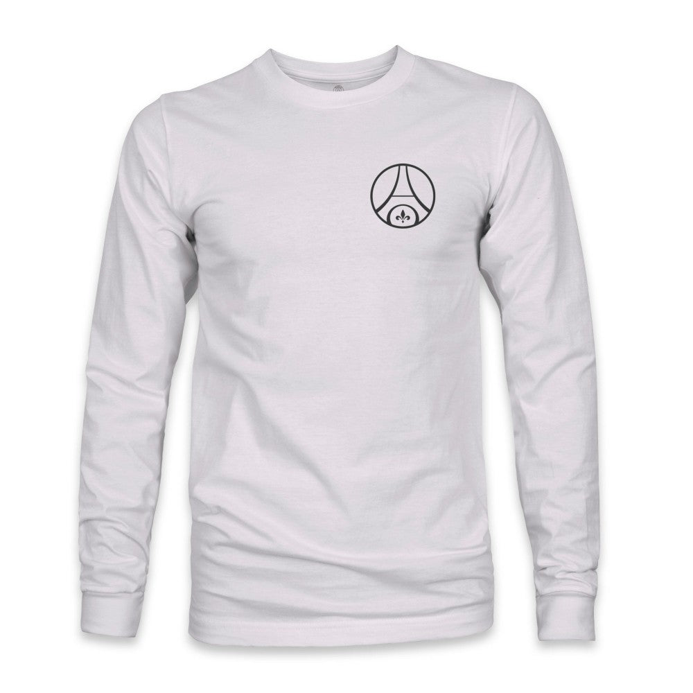 Paris Saint-Germain 1863FC Back Team Arch Long Sleeve T-Shirts - Gray
