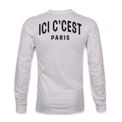 Paris Saint-Germain 1863FC Back Team Arch Long Sleeve T-Shirts - Gray