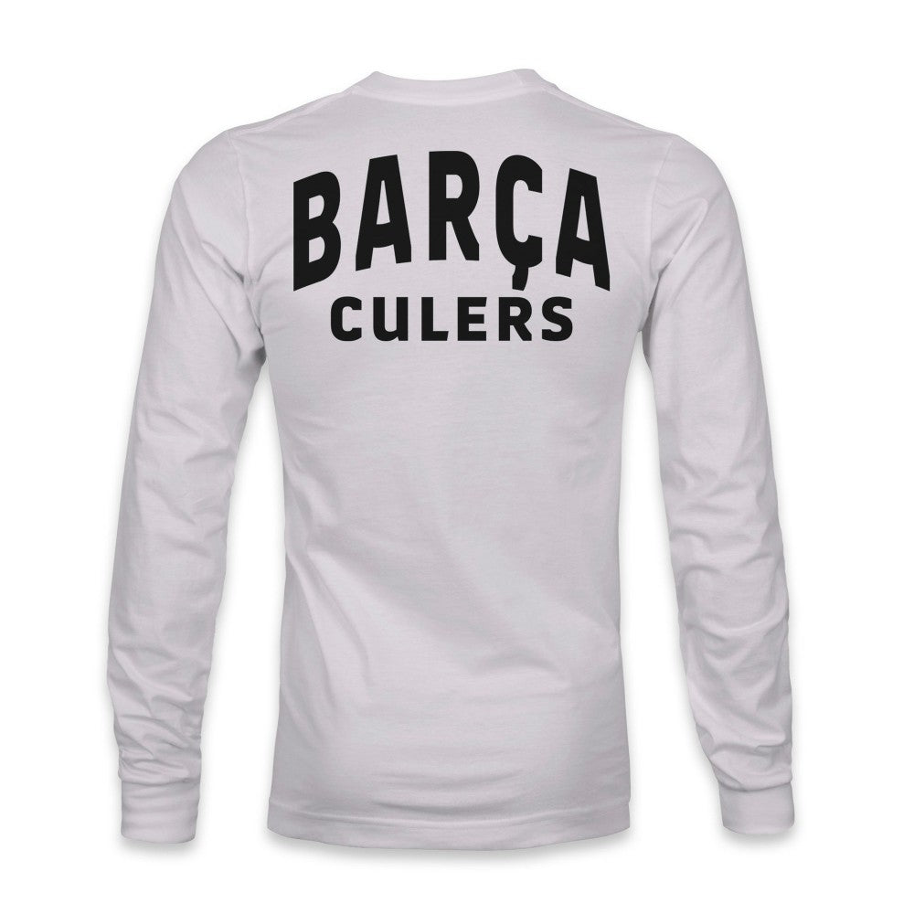 Barcelona 1863FC Back Team Arch Long Sleeve T-Shirts - Gray