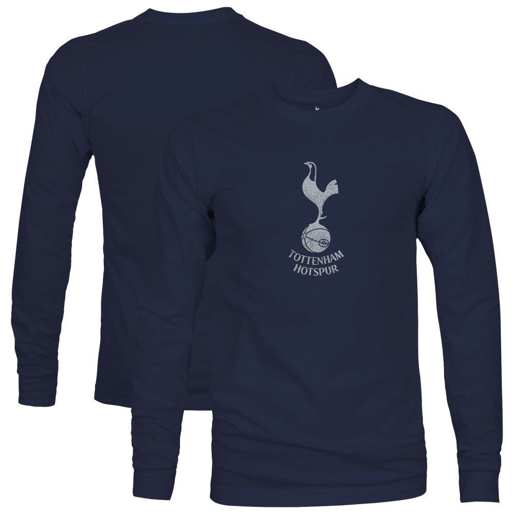 Tottenham Hotspur 1863FC Mono Badge Long Sleeve T-Shirts - Navy