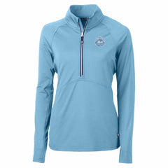 New York Mets Cutter & Buck Women's Raglan Adapt Eco Knit Stretch Recycled Half-Zip Top discount