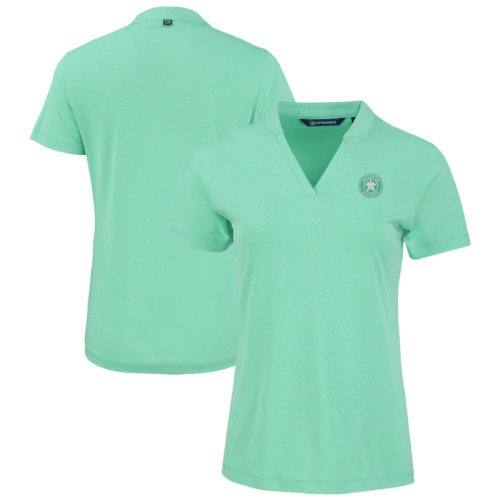 Houston Astros Cutter & Buck Forge Heathered Stretch Blade Top Online