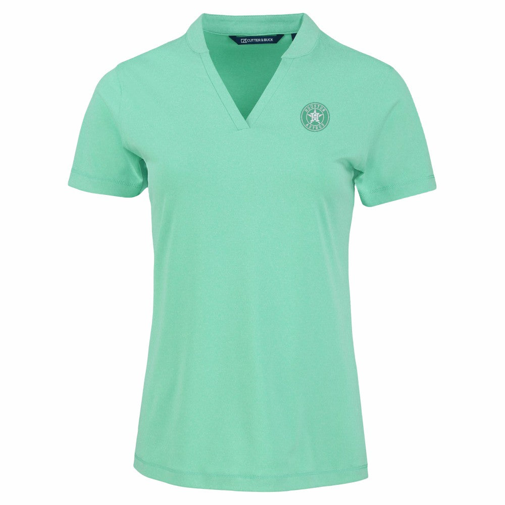 Houston Astros Cutter & Buck Forge Heathered Stretch Blade Top Online