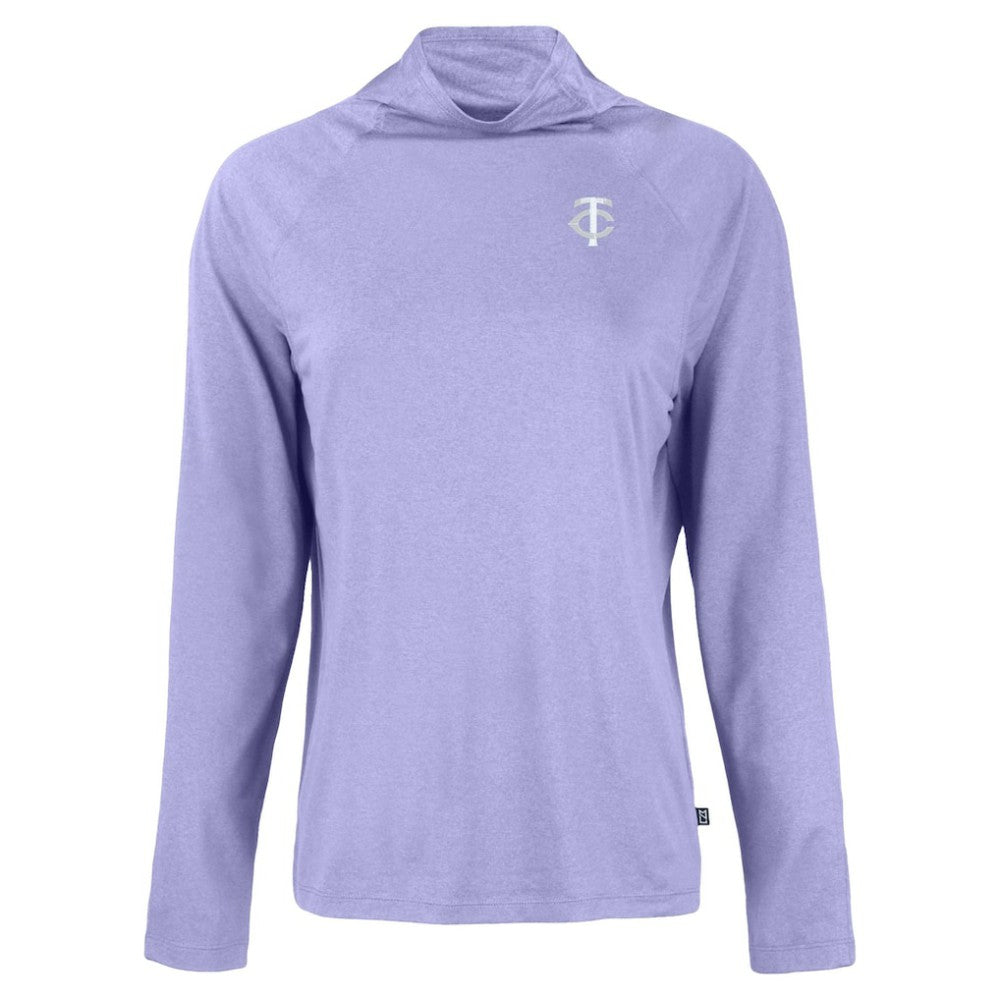 Minnesota Twins Cutter & Buck Women's Coastline Epic Comfort Eco Recycled Funnel Neck Pullover Top Sale