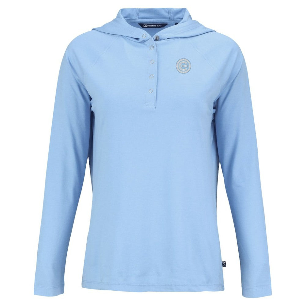 Chicago Cubs Cutter & Buck Women's Coastline Epic Comfort Eco Recycled Long Sleeve Hoodie T-Shirt Online