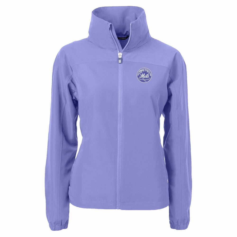 New York Mets Cutter & Buck Women's Charter Eco Recycled Full-Zip Jacket for sale