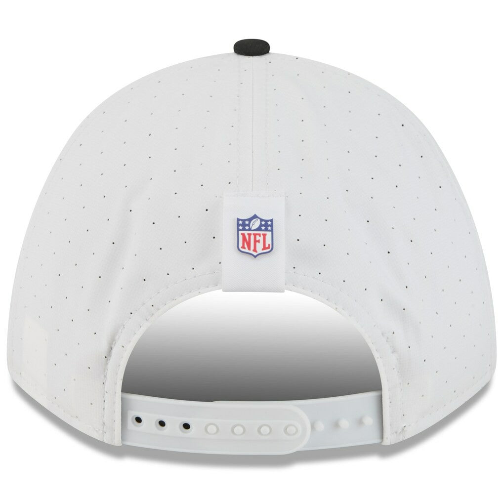 Las Vegas Raiders New Era Youth 2025 NFL Training Camp A-Frame 9FORTY Adjustable Hat White/Black - NFL