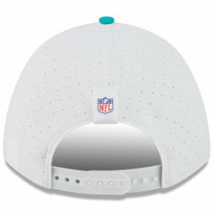 Miami Dolphins New Era Youth 2025 NFL Training Camp A-Frame 9FORTY Adjustable Hat White/Aqua - NFL