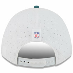 Philadelphia Eagles New Era Youth 2025 NFL Training Camp A-Frame 9FORTY Adjustable Hat White/Midnight Green - NFL