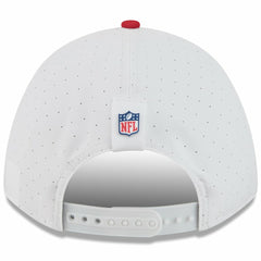 San Francisco 49ers New Era Youth 2025 NFL Training Camp A-Frame 9FORTY Adjustable Hat White/Scarlet - NFL
