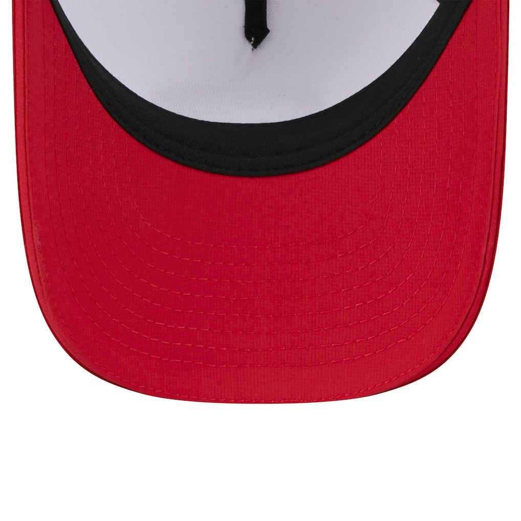 San Francisco 49ers New Era Youth 2025 NFL Training Camp A-Frame 9FORTY Adjustable Hat White/Scarlet - NFL