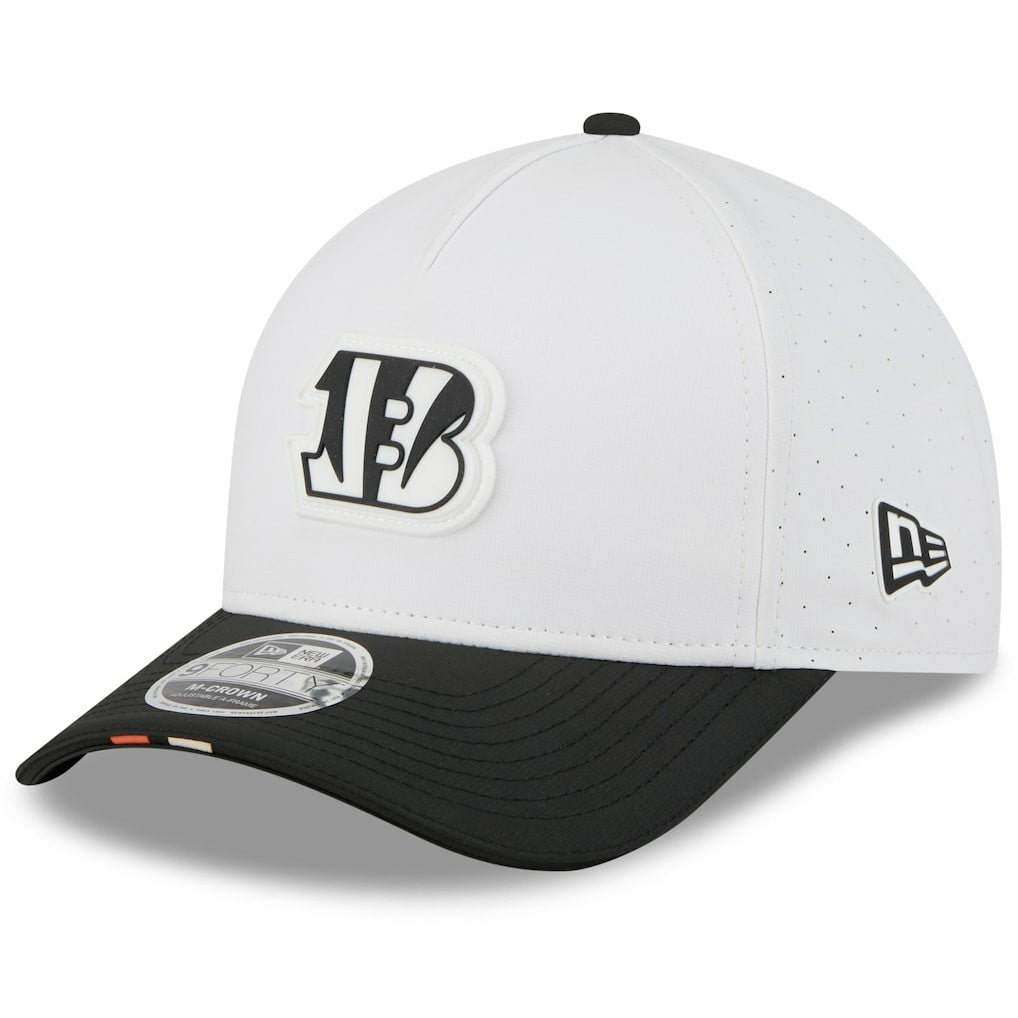 Cincinnati Bengals New Era Preschool 2025 NFL Training Camp A-Frame 9FORTY Adjustable Hat White/Black - NFL