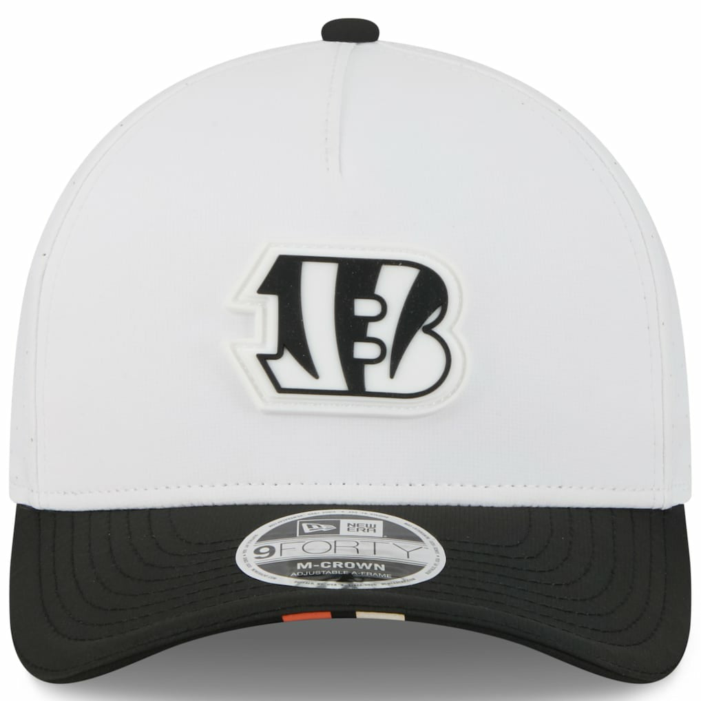 Cincinnati Bengals New Era Preschool 2025 NFL Training Camp A-Frame 9FORTY Adjustable Hat White/Black - NFL
