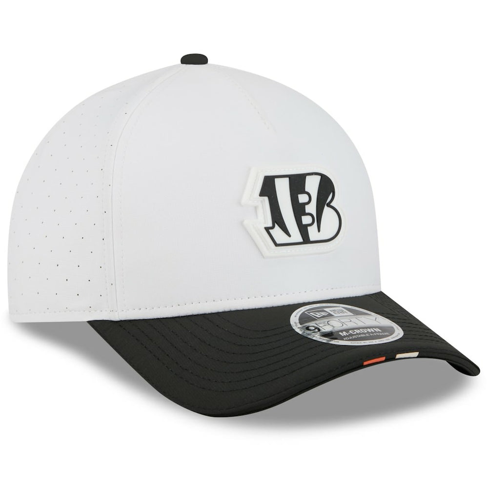 Cincinnati Bengals New Era Preschool 2025 NFL Training Camp A-Frame 9FORTY Adjustable Hat White/Black - NFL