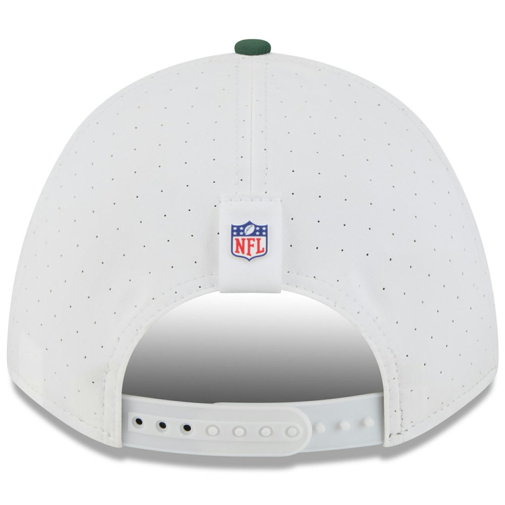 Green Bay Packers New Era Youth 2025 NFL Training Camp A-Frame 9FORTY Adjustable Hat White/Green - NFL