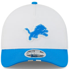 Detroit Lions New Era Youth 2025 NFL Training Camp A-Frame 9FORTY Adjustable Hat White/Blue - NFL
