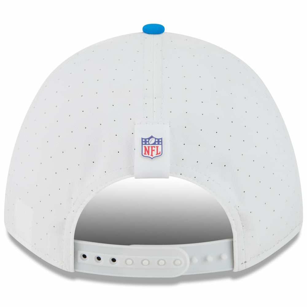 Detroit Lions New Era Youth 2025 NFL Training Camp A-Frame 9FORTY Adjustable Hat White/Blue - NFL