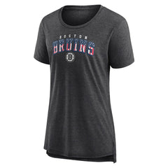 Boston Bruins Women's Proud Tri-Blend T-Shirt Gray