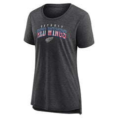 Detroit Red Wings - Women's Proud Tri-Blend T-Shirt Gray