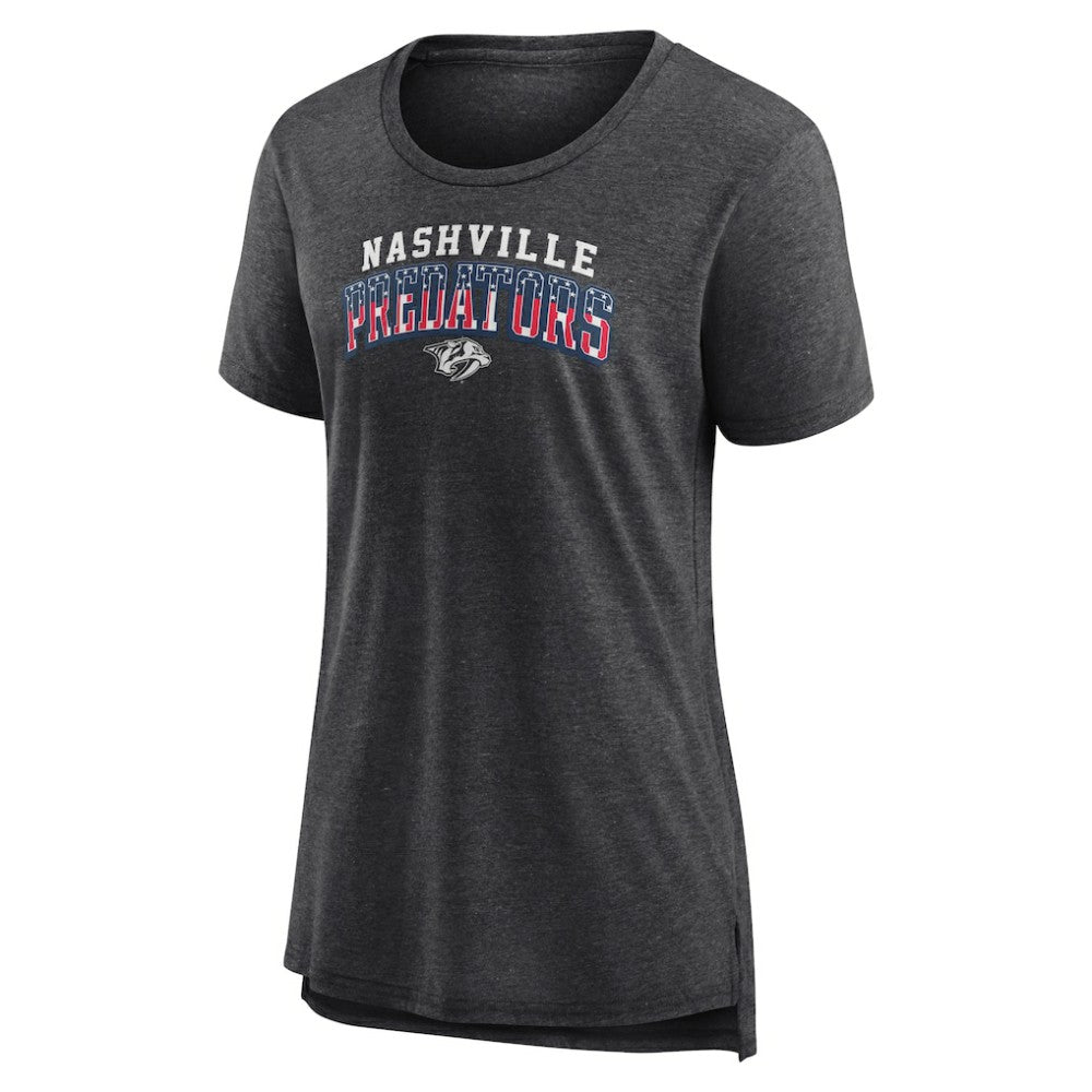 Nashville Predators - Women's Proud Tri-Blend T-Shirt Gray