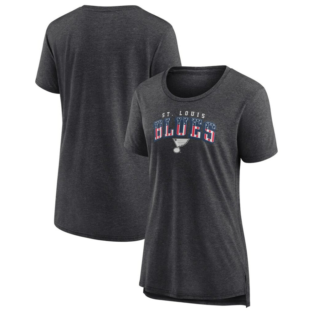 St. Louis Blues - Women's Proud Tri-Blend T-Shirt Gray