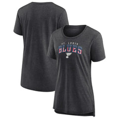 St. Louis Blues - Women's Proud Tri-Blend T-Shirt Gray