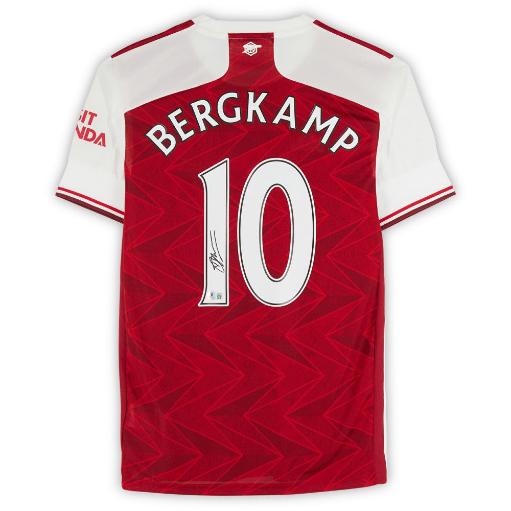 Fanatics Dennis Bergkamp Arsenal Autographed 2020-21 Red Home Jerseys - BAS