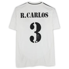 Fanatics Roberto Carlos Real Madrid Autographed 2024-25 White Home Jerseys - BAS