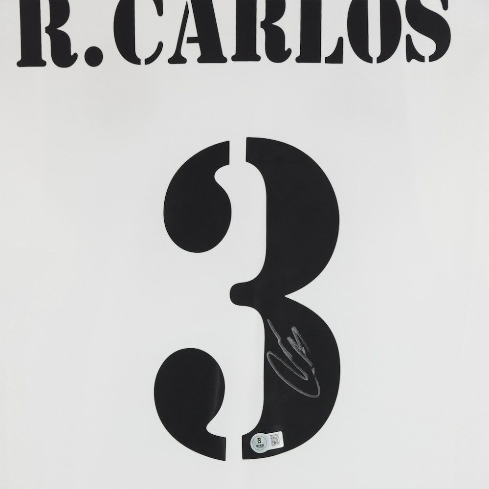 Fanatics Roberto Carlos Real Madrid Autographed 2024-25 White Home Jerseys - BAS