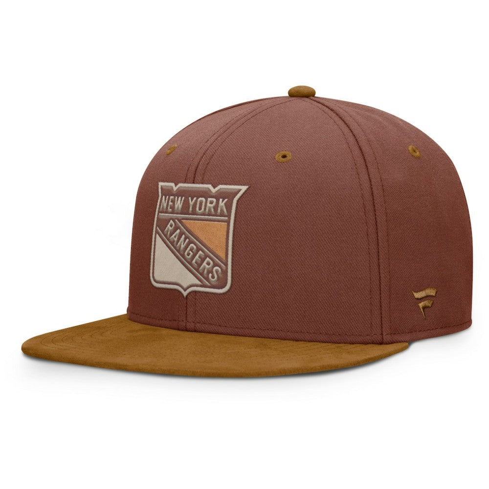 New York Rangers Fanatics Fall Leaves Acreage Snapback Hat Brown