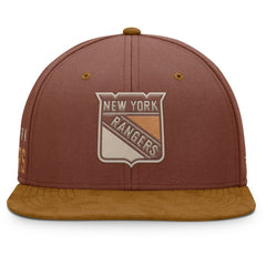 New York Rangers Fanatics Fall Leaves Acreage Snapback Hat Brown
