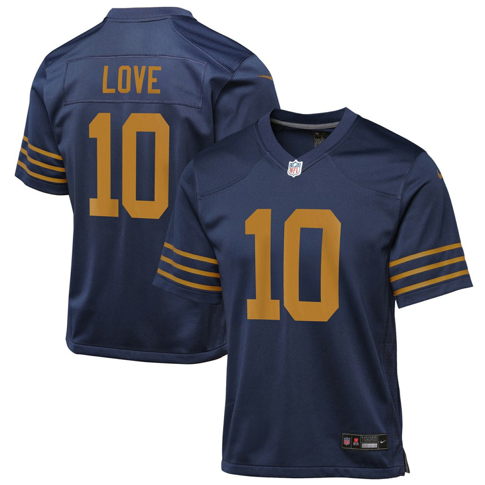 Jordan Love Green Bay Packers Youth The 1923 Classic Game Jersey Navy - Nike