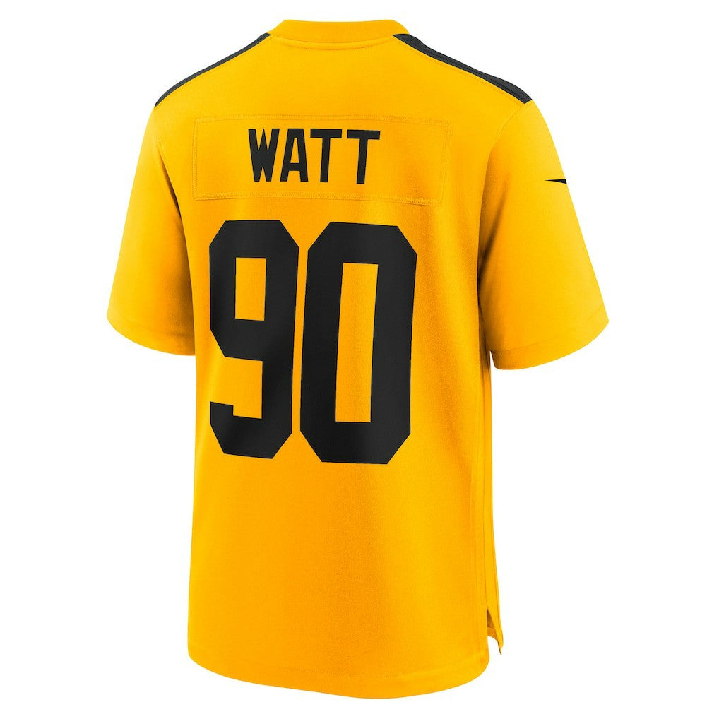 T.J. Watt Pittsburgh Steelers Youth Alternate 1933 Throwback Game Jersey - Gold | NFL Jerseys