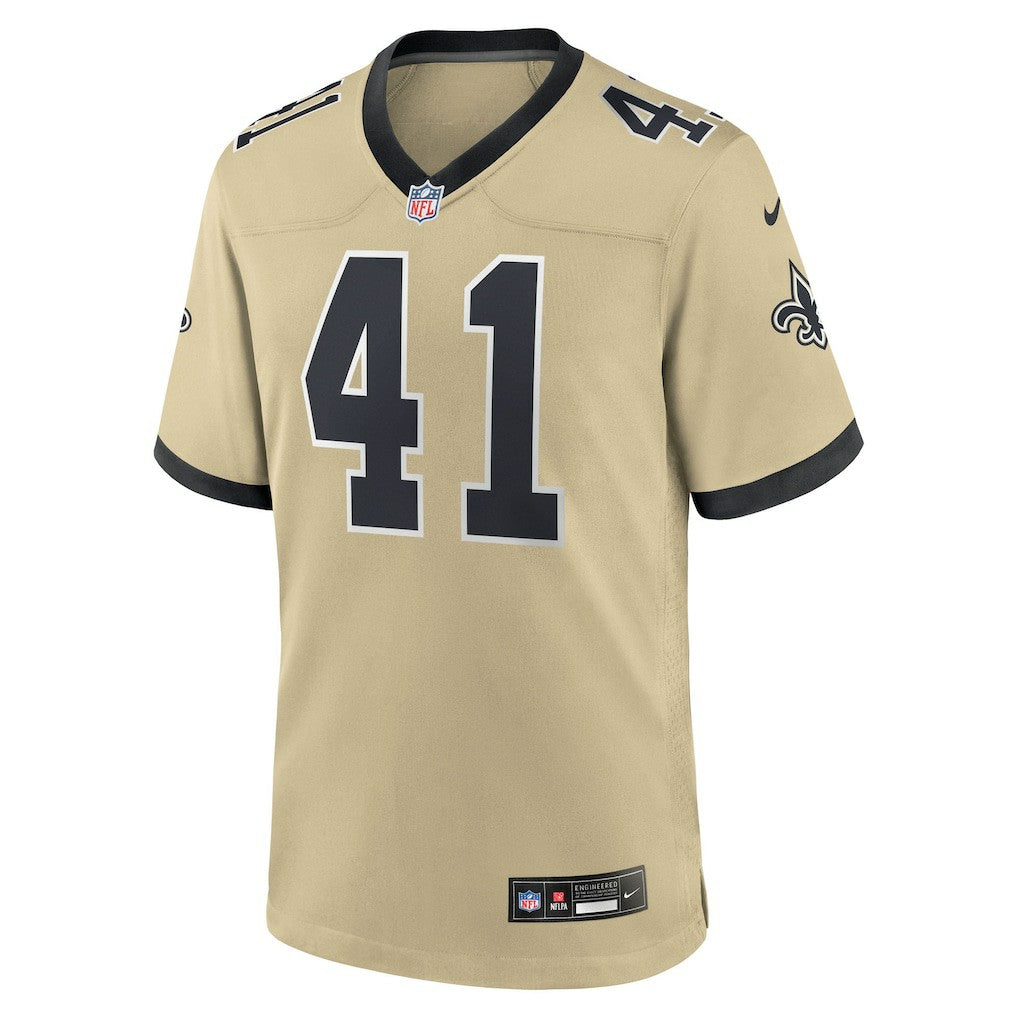 Alvin Kamara New Orleans Saints Youth Gameday Golds Alternate Game Player Jersey Gold - Nike