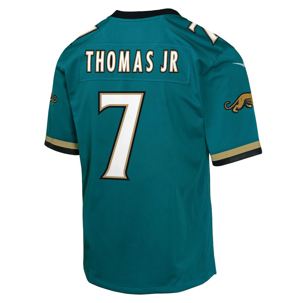Brian Thomas Jr. Jacksonville Jaguars Youth Alternate 2 Prowler Throwback Game Jersey Teal - Nike