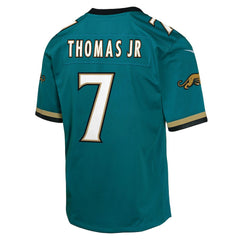 Brian Thomas Jr. Jacksonville Jaguars Youth Alternate 2 Prowler Throwback Game Jersey Teal - Nike