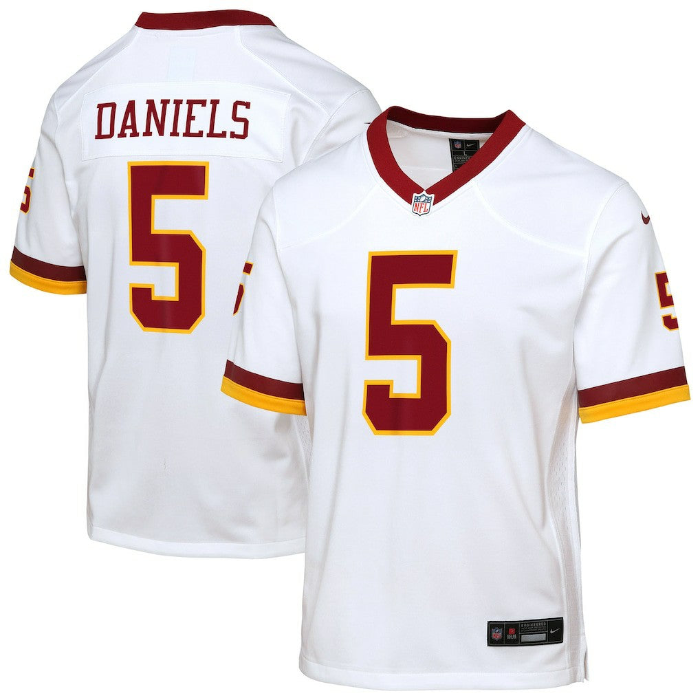 Jayden Daniels Washington Commanders Youth Game Super Bowl Era Jersey White - Nike