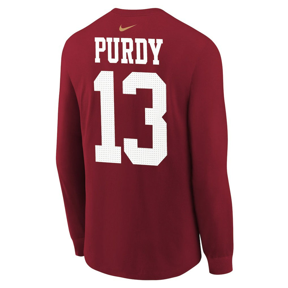 Brock Purdy San Francisco 49ers Youth Player Name & Number Long Sleeve T-Shirt Scarlet - Nike