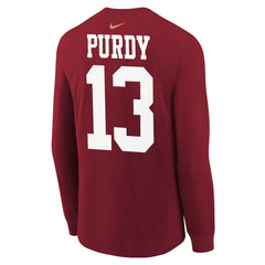 Brock Purdy San Francisco 49ers Youth Player Name & Number Long Sleeve T-Shirt Scarlet - Nike