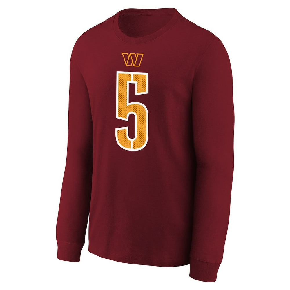Jayden Daniels Washington Commanders Youth Player Name & Number Long Sleeve T-Shirt Burgundy - Nike