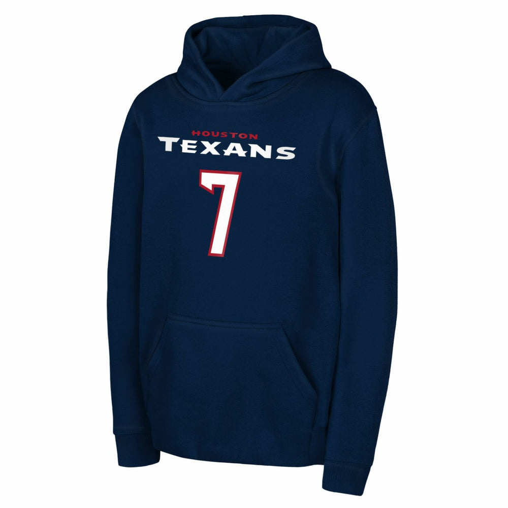 C.J. Stroud Houston Texans Outerstuff Mainliner Player Name & Number Hoodie Navy - NFL