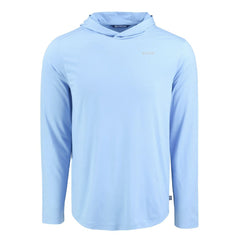 New Orleans Saints Men's Cutter & Buck Coastline Epic Comfort Eco Recycled Men's Hooded Shirt Powder Blue - NFL
