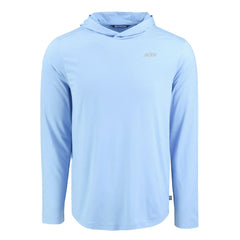 New York Jets Men's Cutter & Buck Coastline Epic Comfort Eco Recycled Men's Hooded Shirt Powder Blue - NFL