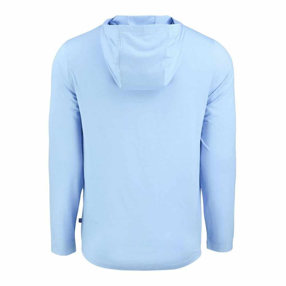 Jacksonville Jaguars Men's Cutter & Buck Coastline Epic Comfort Eco Recycled Men's Hooded Shirt Powder Blue - NFL