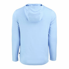 Carolina Panthers Men's Cutter & Buck Coastline Epic Comfort Eco Recycled Men's Hooded Shirt Powder Blue - NFL