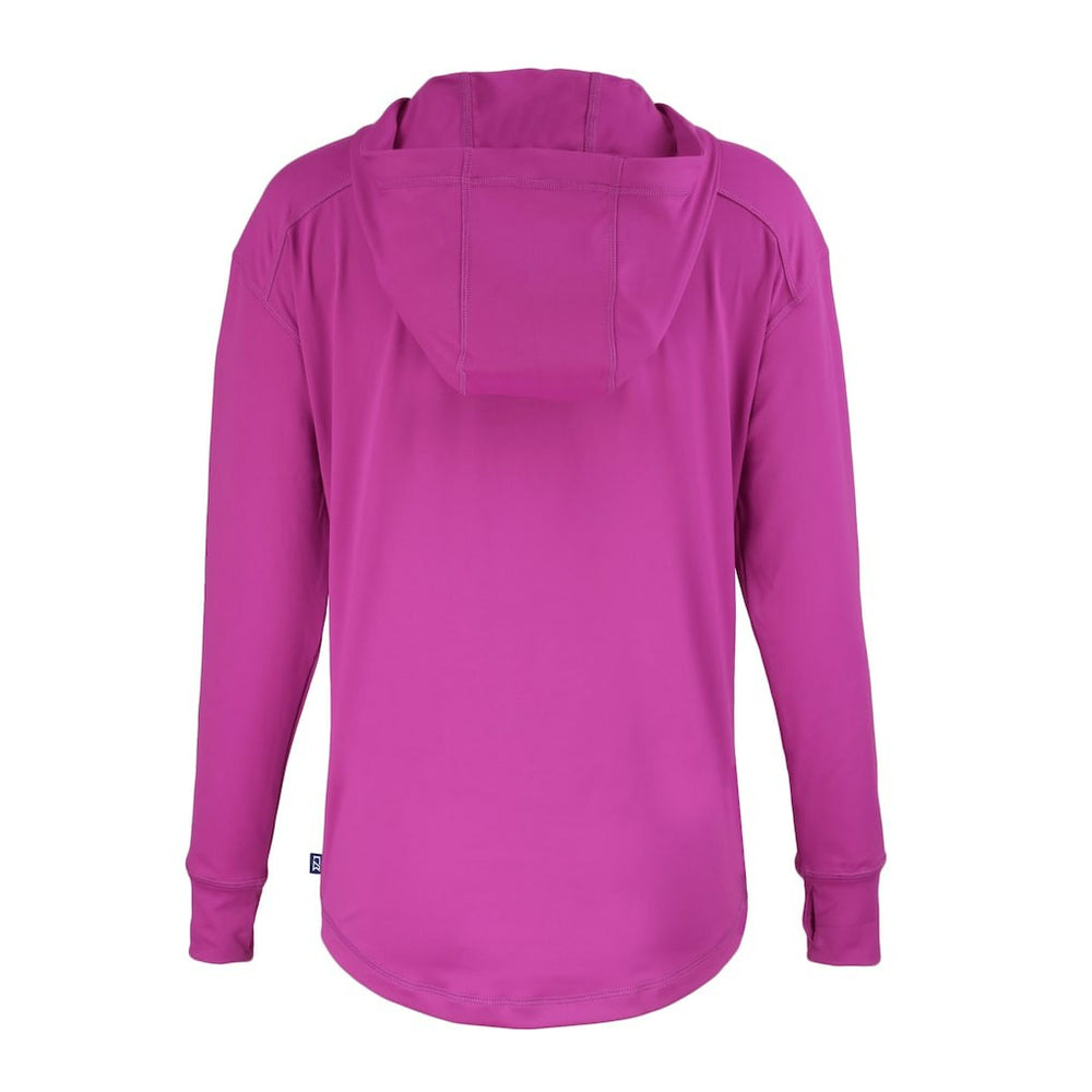 Cincinnati Bengals Cutter & Buck Women's Daybreak Eco Recycled Half-Zip Hoodie Pink - NFL