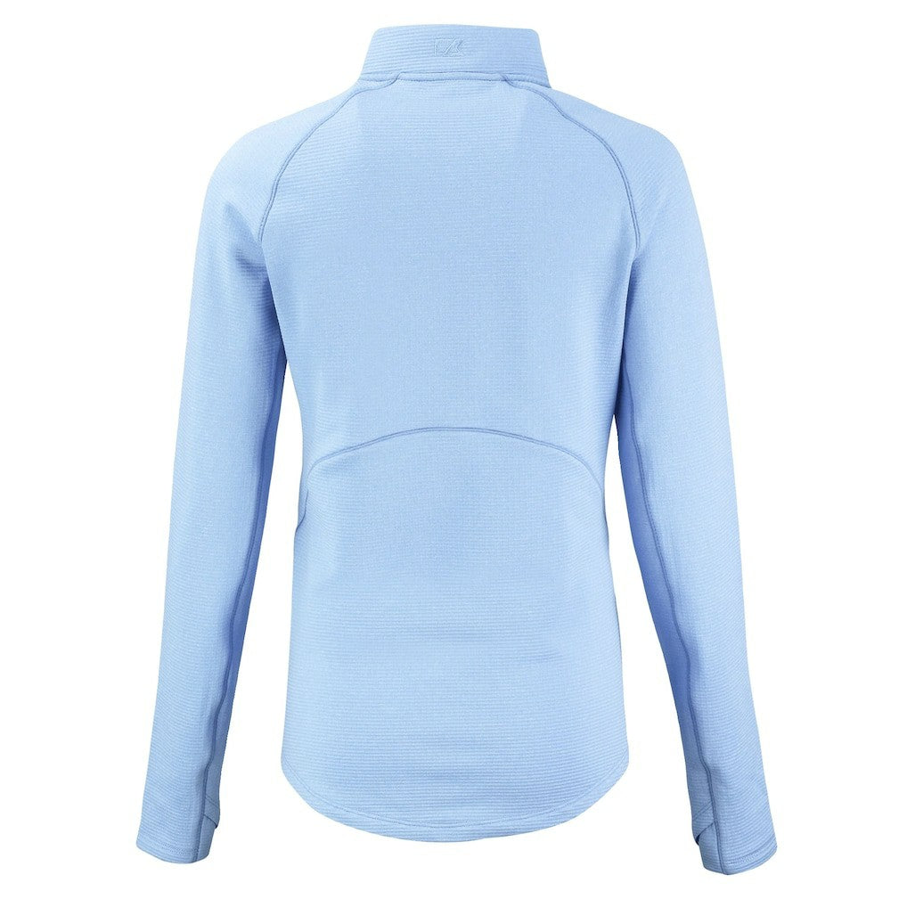 Buffalo Bills Cutter & Buck Women's Peshastin Eco Fleece Recycled Half-Zip Top Powder Blue - NFL