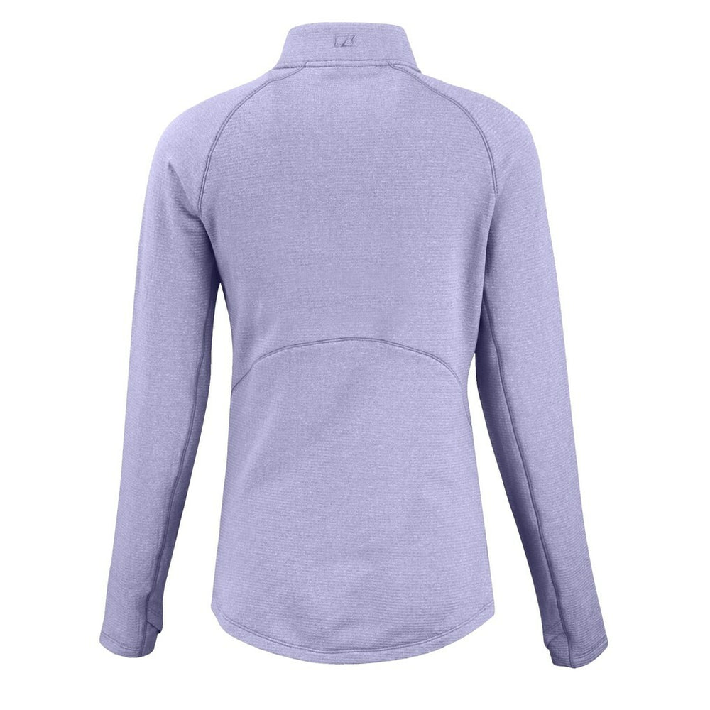 Buffalo Bills Cutter & Buck Women's Peshastin Eco Fleece Recycled Half-Zip Top Purple - NFL